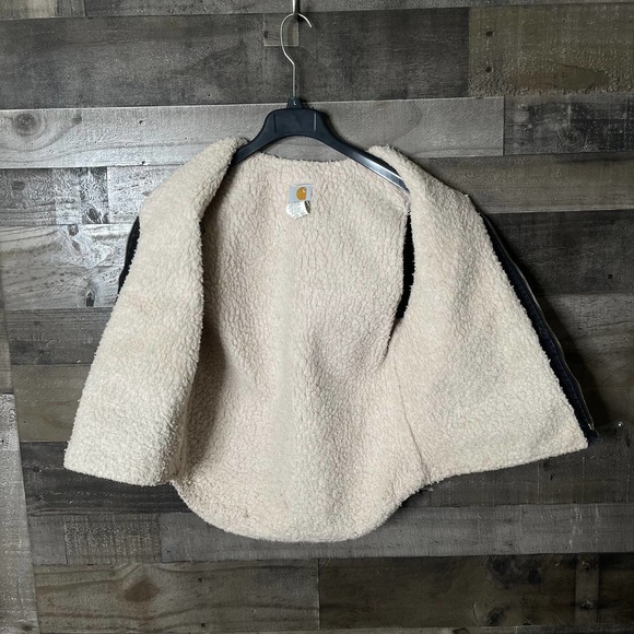 SOLD Carhartt VTG USA Duck Sherpa Vest Medium - Picture 3 of 4